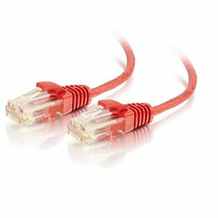 CB DISTRIBUTING 3 ft. Cat6 Snagless Unshielded Slim Ethernet Network Patch Cable - Red ST889471